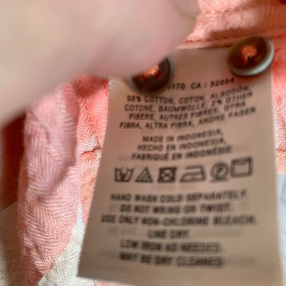 Anthro Holding Horses Pink Plaid Blouse Sz 6 - Picture 6 of 6